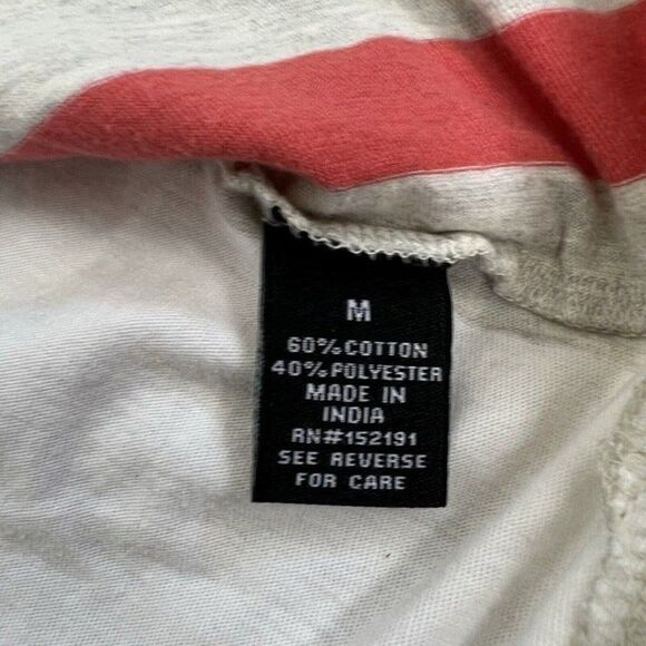 San Francisco Work Shirts T Shirt Gray Blue White Vertical Stripe Short Sleeve M - Picture 5 of 8